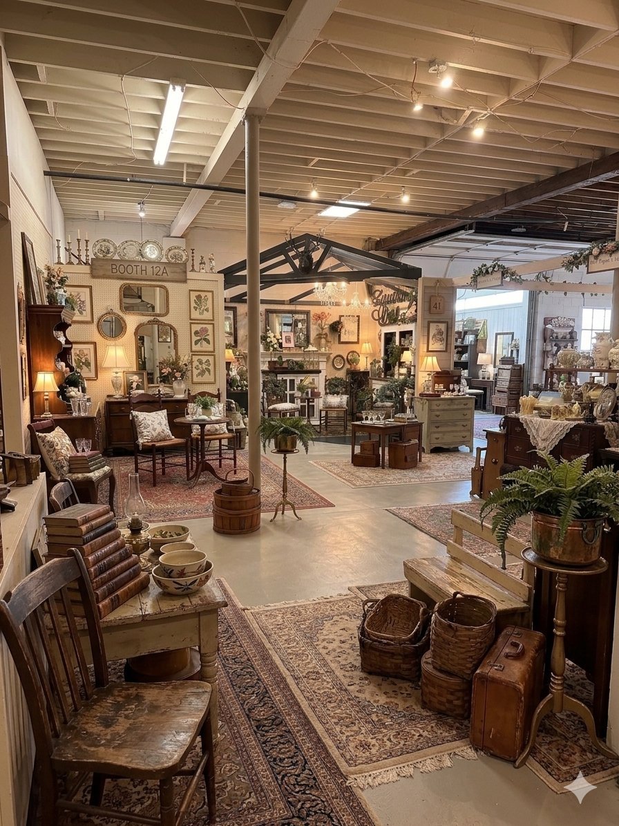 Well-styled vendor booth